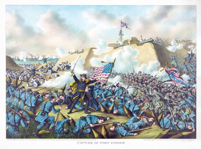 フォートフィッシャーのキャプチャ、パブ。クルツとアリソン、1890 作： American School